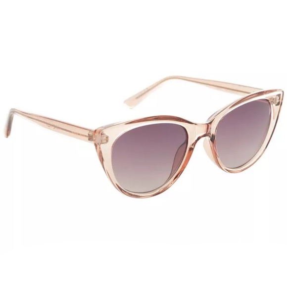 Nine West Womens Cateye Translucent Plastic Frame Sunglasses - Picture 2 of 8